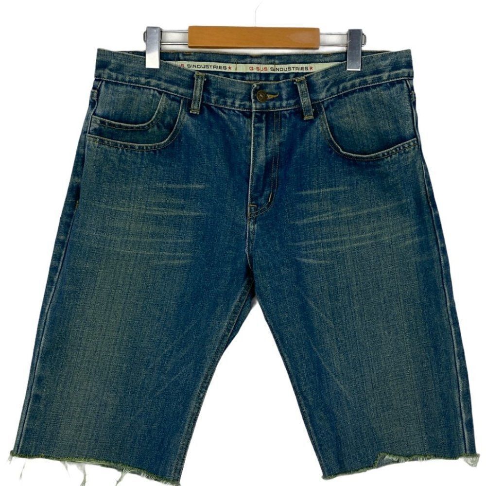 Gsus sindustries Men's Upcycled Jeans Shorts US 36